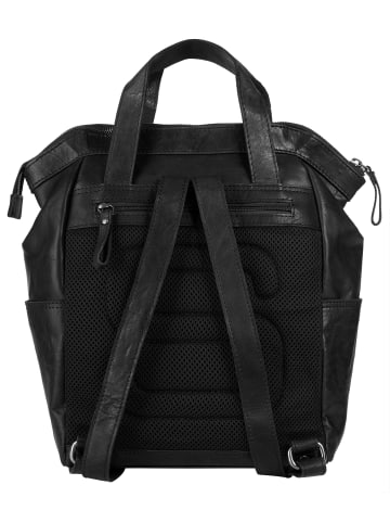 SPIKES & SPARROW Rucksack in schwarz