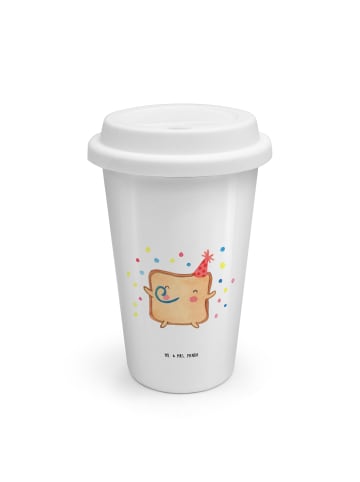 Mr. & Mrs. Panda Kaffeebecher To Go Toast Party ohne Spruch in Weiß