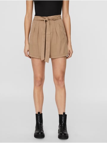 Vero Moda Kurze Casual Stoff Hose VMMIA in Beige