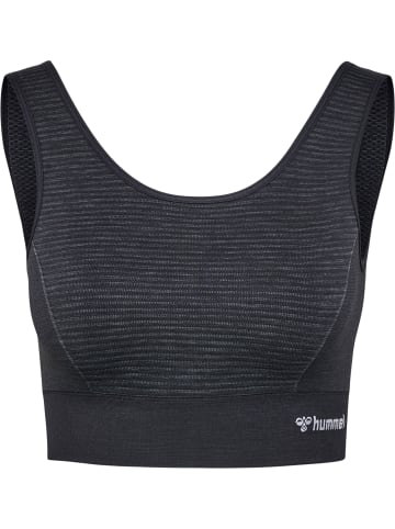 Hummel Hummel Top Hmlmt Yoga Damen Atmungsaktiv Feuchtigkeitsabsorbierenden Nahtlosen in BLACK MELANGE