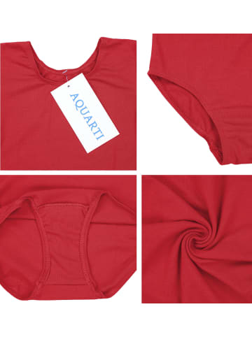Aquarti Mädchen Body 3/4 Arm in rot