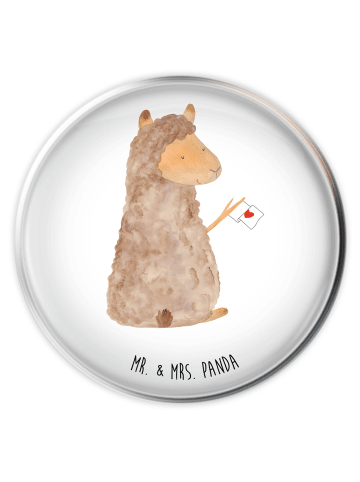 Mr. & Mrs. Panda waschbeckenstöpsel Alpaka Fahne ohne Spruch in Weiß