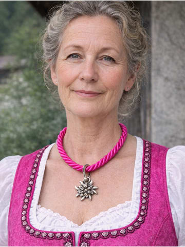 Allgäu Rebell Dirndlkette " Marlene " in rosa
