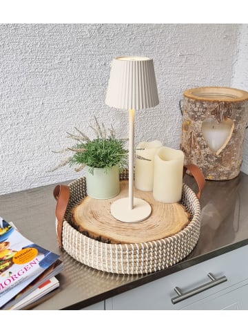Coen Bakker LED Tischlampe dimmbar Touch Farbwechsler IP44 Innen & Außen 27,5x9,5cm in Sand