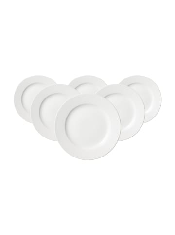 Ritzenhoff & Breker 6er Set Dessertteller Saphir ø 20,5 cm weiß in weiß
