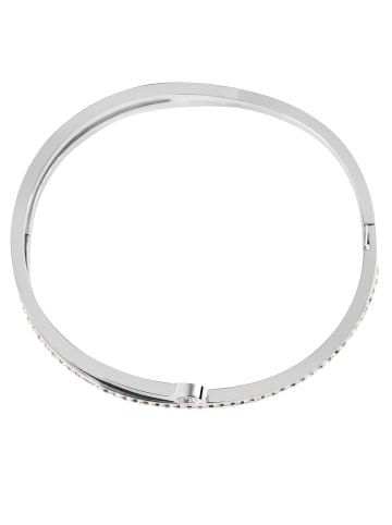 Adeliás Damen Armband aus Edelstahl mit Similisteine in silber