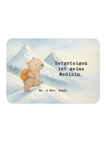 Mr. & Mrs. Panda Magnet Bär Bergsteigen Design mit Spruch in Weiß