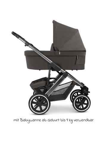 ABC-Design Kombi-Kinderwagen Salsa 5 Air inkl. Babywanne in braun