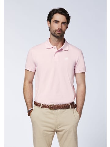 Polo Sylt Poloshirt mit Label-Stickerei in Pink
