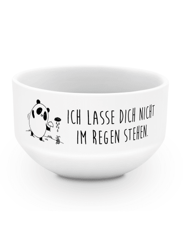 Mr. & Mrs. Panda Schüssel Panda ZuMenschmenhalt mit Spruch in Weiß