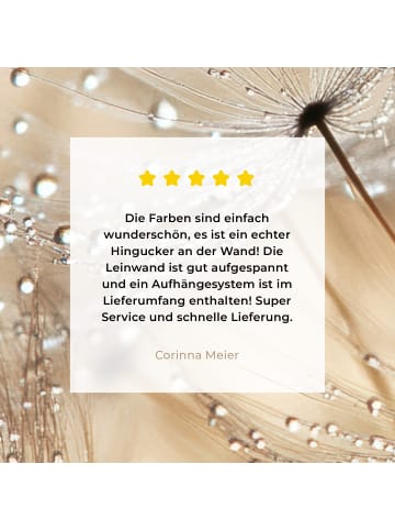 MuchoWow Leinwand bilder Tropfen (BxH)