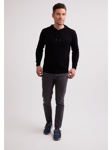 CASH-MERE.CH Seide Hoodie in Schwarz