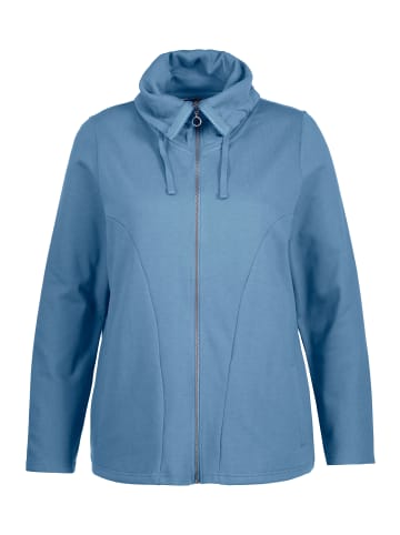 Ulla Popken Sweatjacke in petrolblau