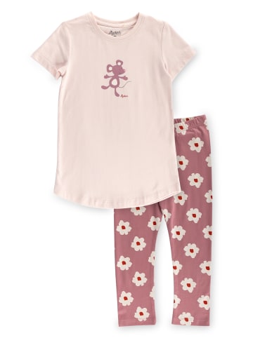 Sigikid Pyjama, kurzarm Kinder Schlafanzug in rosa