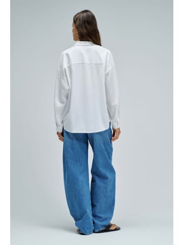 Salsa Jeans Langarmbluse Oversize Basic in White