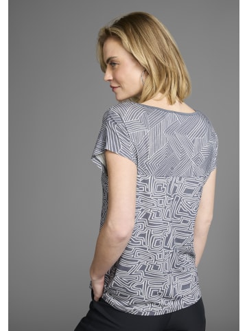 Laura Scott T-Shirt in blau-gemustert