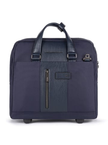 Piquadro Brief 2-Rollen Businesstrolley 40 cm Laptopfach in blue