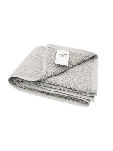 Framsohn 2er Set: Zwirnfrottier BIO Duschtuch "OCEAN" in Oxford -(L) 150 x (B) 75 cm