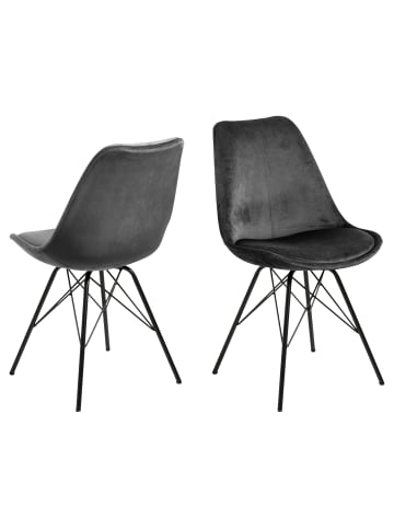 ebuy24 Esszimmerstuhl Erin Grau 2er Set