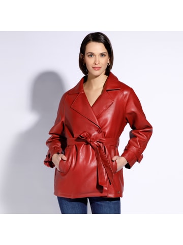 Wittchen Stylish eco leather jacket, woman in Red