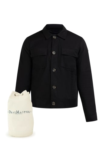 DreiMaster Vintage Jacke + Shopping Bag - Set in Schwarz