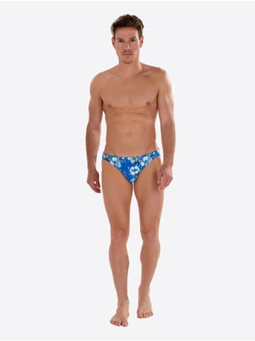 HOM Badehose Swim Micro Briefs Colibris in blue print