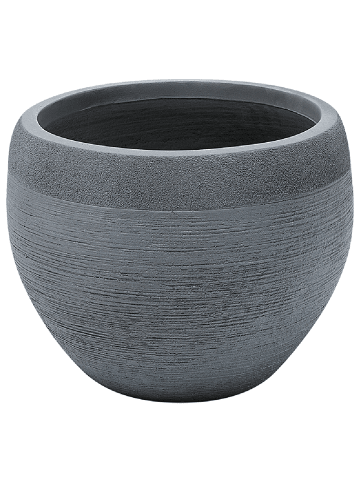 Beliani Outdoor Blumentopf ZAKROS in Grau - (W) 38 x (H) 30 x (L) 38 cm