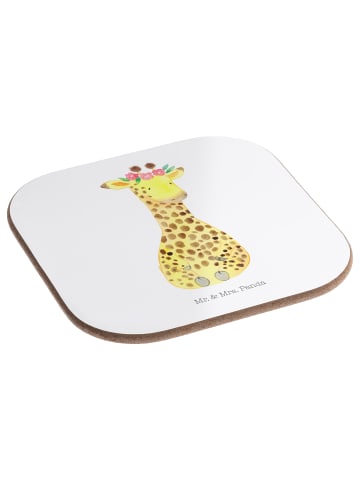Mr. & Mrs. Panda Coaster Giraffe Blumenkranz ohne Spruch in Weiß
