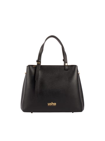 usha BLACK LABEL Schultertasche Aus Leder in Schwarz