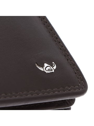 Golden Head Polo Geldbörse RFID Schutz Leder 12 cm dunkelbraun