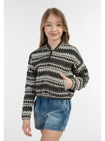 IZIA Mädchen Bomberjacke in Schwarz Wollweiss