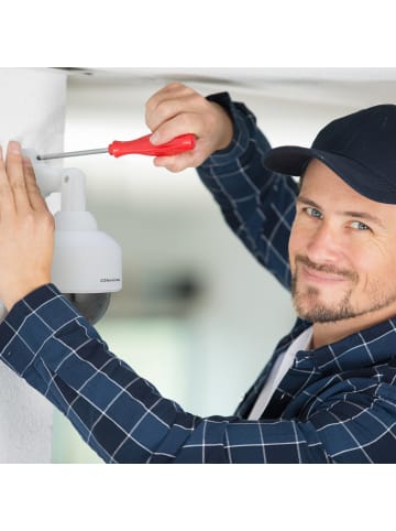 relaxdays 4 x Kamera Dummy in Weiß