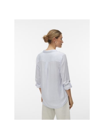 Vero Moda Langarmbluse in Brunnera Blue2