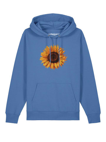 wat? Apparel Sweatshirt Sonnenblume in Bright Blue