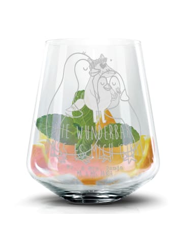 Mr. & Mrs. Panda Tumbler Pinguine Einschlafen ohne Spruch in Transparent