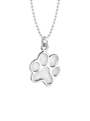 Elli Halskette 925 Sterling Silber Hund, Pfote in Silber