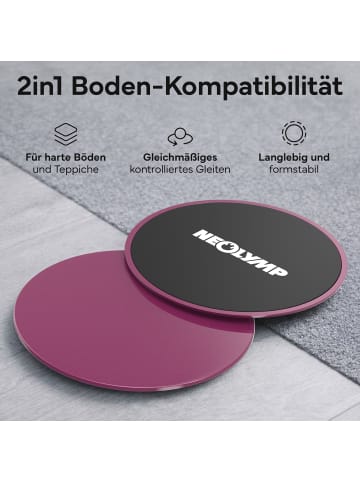 Neolymp Gleitscheiben-Set "PS210" in Himbeerrosa