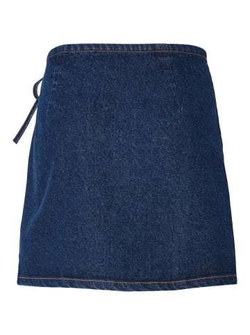 Pieces Minirock in Dark Blue Denim