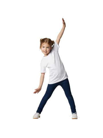 tectake Einfarbiges T-Shirt für Kinder, weiß