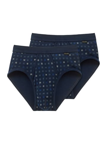 Schiesser Sportslip Cotton Essentials Feinripp in Navy