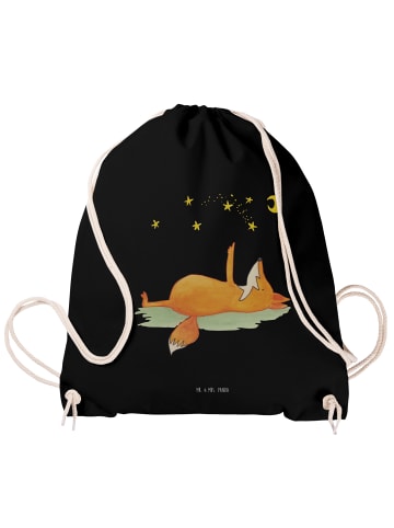 Mr. & Mrs. Panda Säckchen Fuchs Sterne ohne Spruch in Schwarz