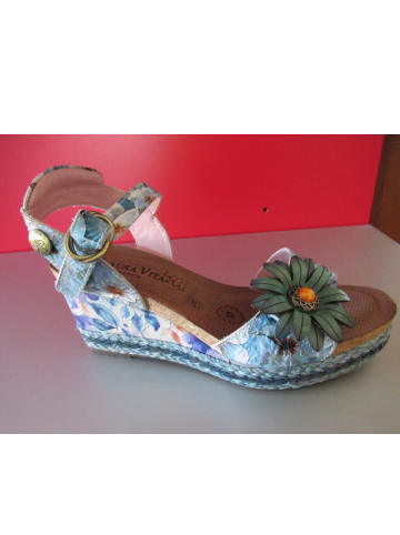 LAURA VITA Keilsandalette Laura Vita in Blau