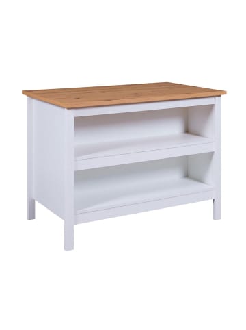 ebuy24 Sideboard Julina Weiß 124 x 75 cm