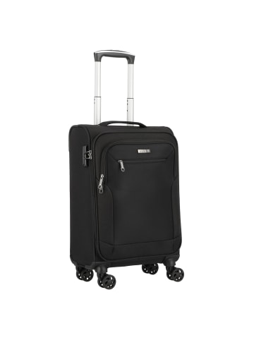 D&N Travel Line 6854 4-Rollen Kabinentrolley 55 cm schwarz