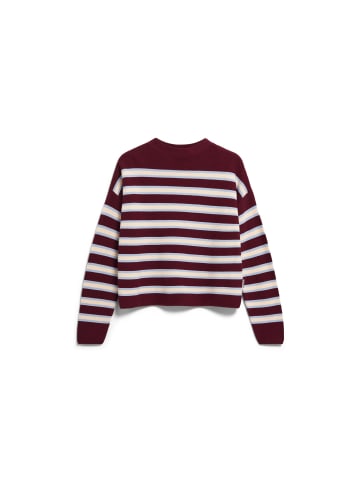 armedangels Strickpullover Merinaa Striped in bordeaux mehrfarbig - 0001