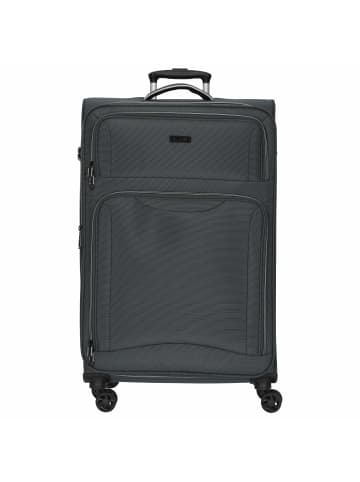 D&N Travel Line 9204 - 4-Rollen-Trolley L 76 cm (grau) in grau