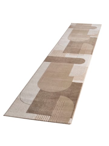 KADIMA DESIGN Teppich Kurzflor Abstrakt Wohnzimmer in Beige