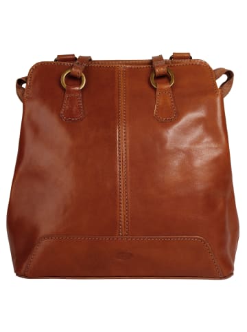 piké Rucksack-Shopper echt Leder in braun