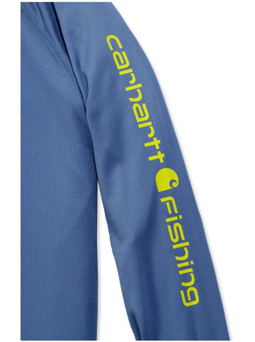 CARHARTT  T-Shirt "Fishing L/S 103572" in Blau