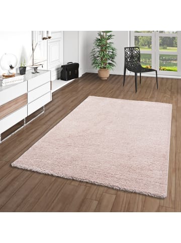 Pergamon Hochflor-Teppich Aloha in rosa